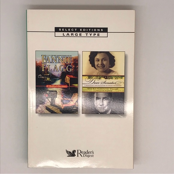 Readers Digest Large Print 2 novel A Red bird Christmas , Dear Senator - Picture 1 of 4